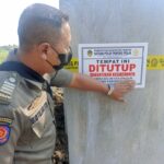 Diduga Tak Berizin, Proyek Pembangunan Tower di Saradan Disegel Satpol PP Kab. Madiun